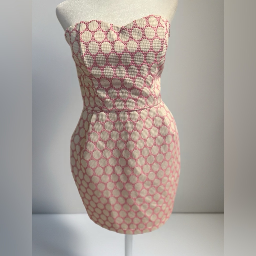 Pink Patterned Sleeveless Dress